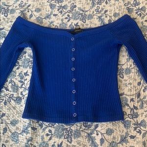Forever 21 blue long sleeve